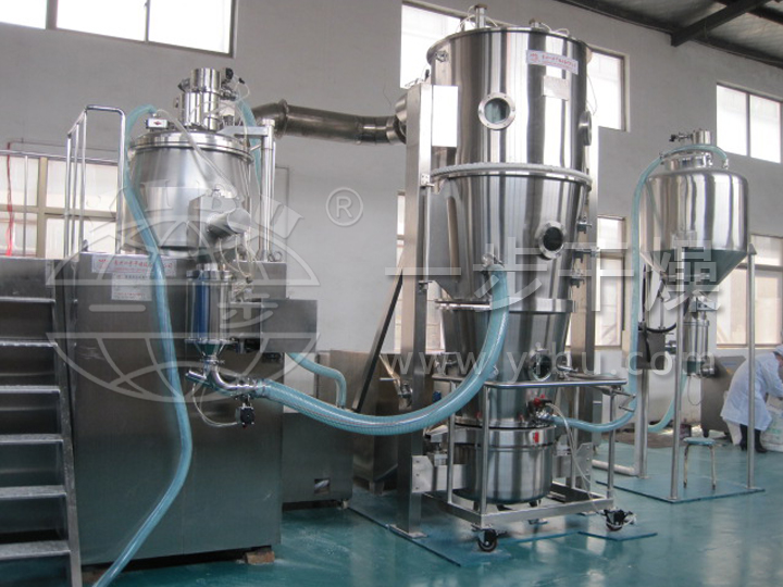 固体制剂制粒，干燥，混合自动化生产线