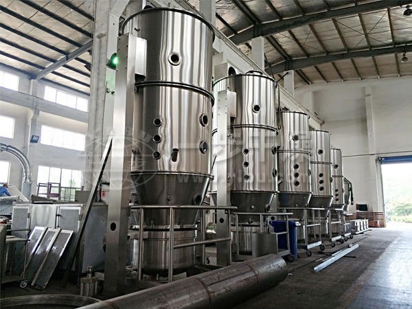 FL沸腾制粒机试车现场